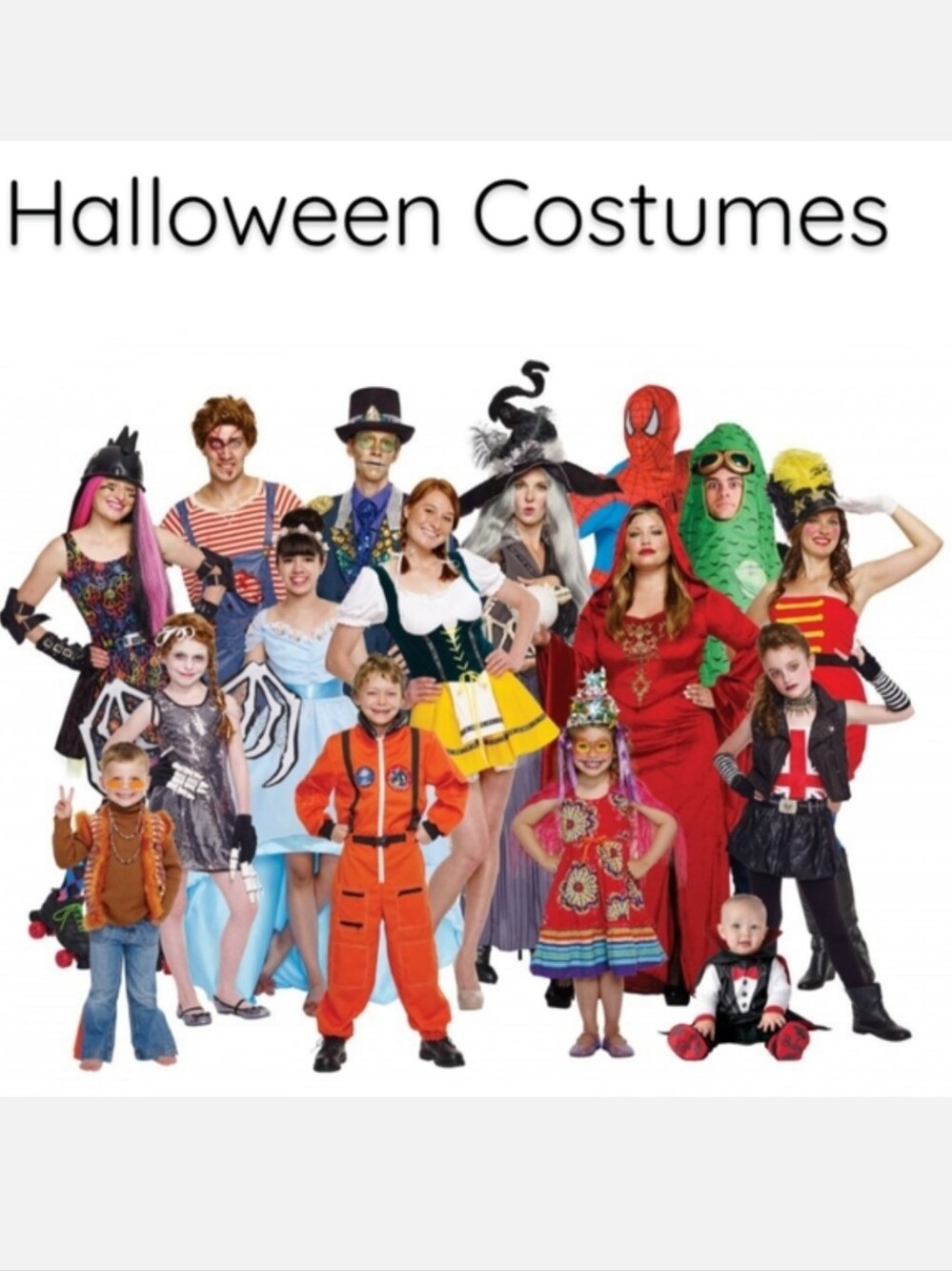 Halloween Costumes Dress Up Full Cosplay Men's Women's Teen's Kid's